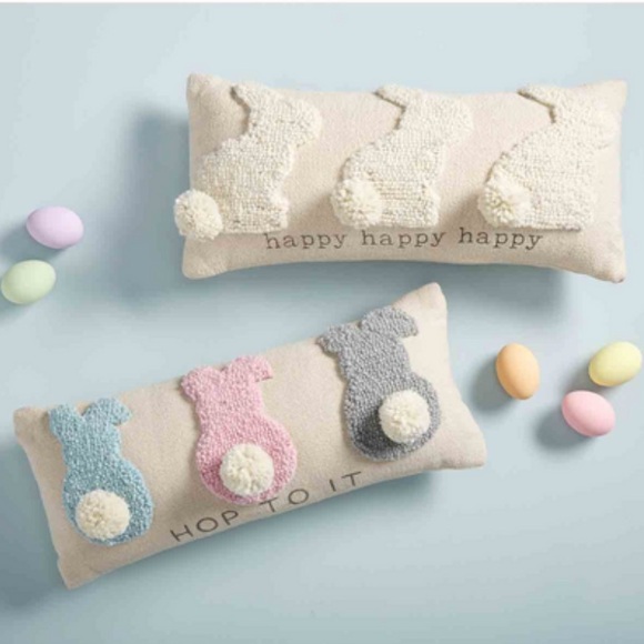 Happy Bunny Throw Pillow - Thumbnail 3